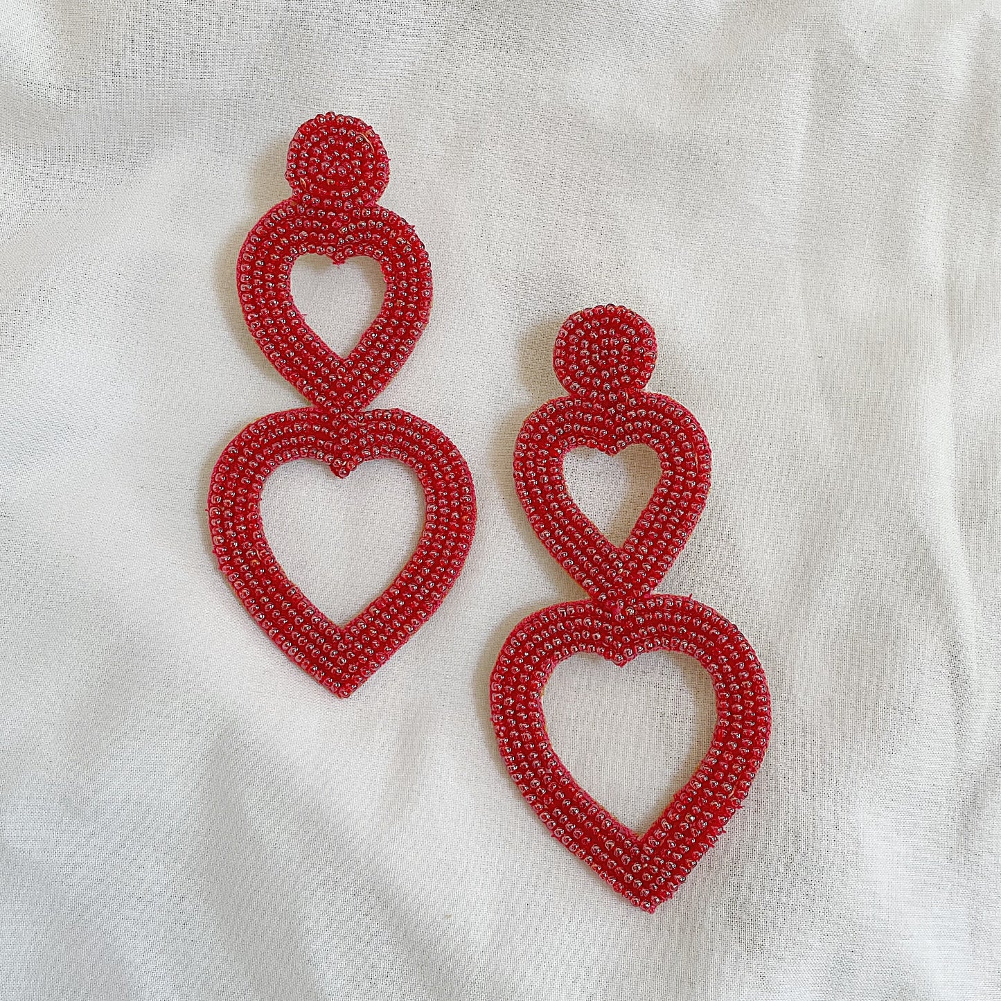 hand embroidered earring